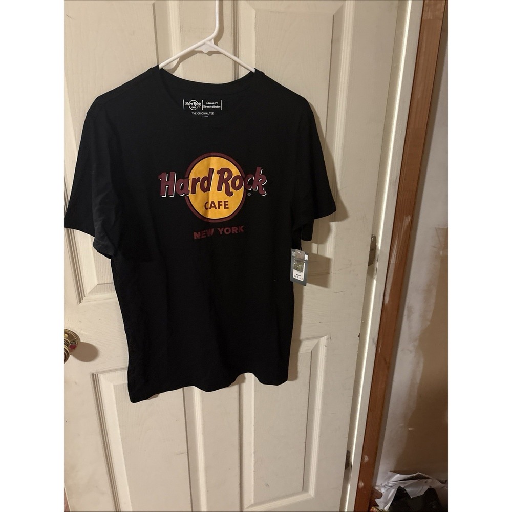 Hard Rock Cafe New York Black Cotton Graphic T Shirt Mens Medium NEW